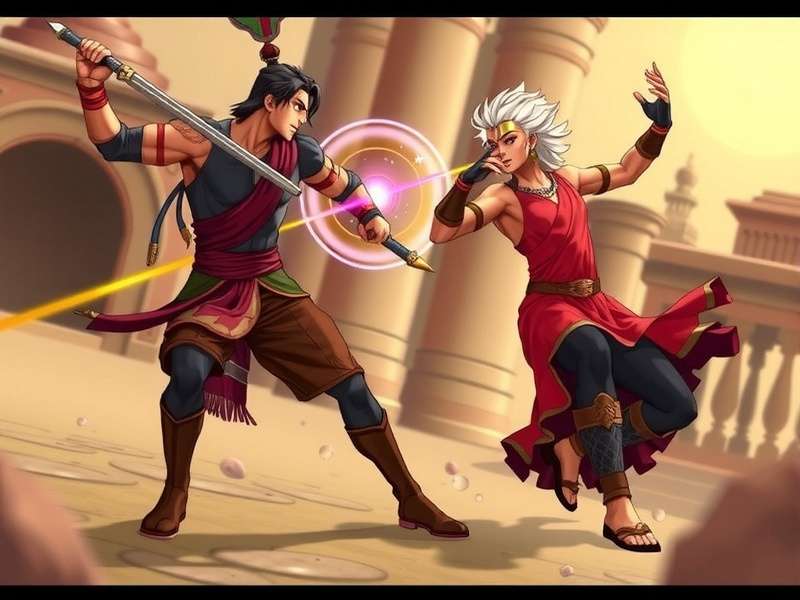 Intense Combat in Bhima S Resolute Duel Bhima S Resolute Duel Combat Scene